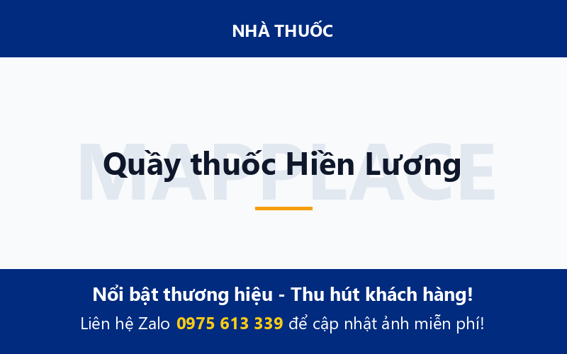 Quầy thuốc Hiền Lương
