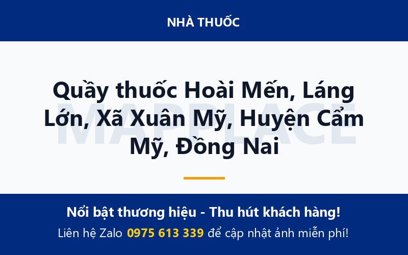 Quầy thuốc Hoài Mến, Láng Lớn, Xã Xuân Mỹ, Huyện Cẩm Mỹ, Đồng Nai