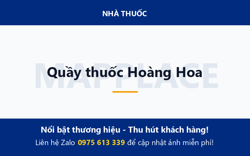 Quầy thuốc Hoàng Hoa