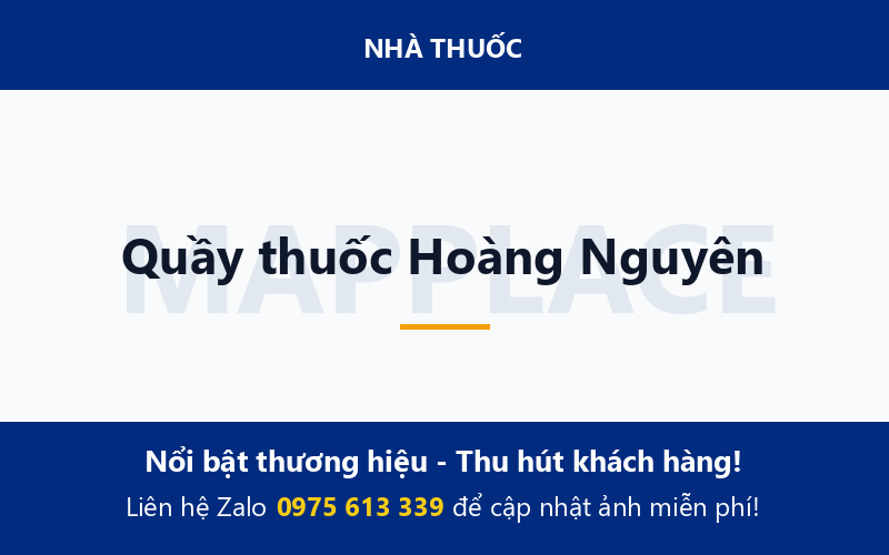 Quầy thuốc Hoàng Nguyên