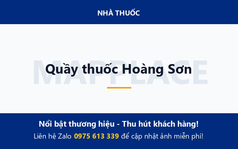 Quầy thuốc Hoàng Sơn