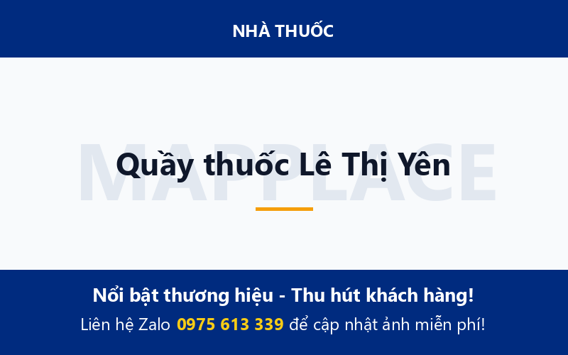 Quầy thuốc Lê Thị Yên