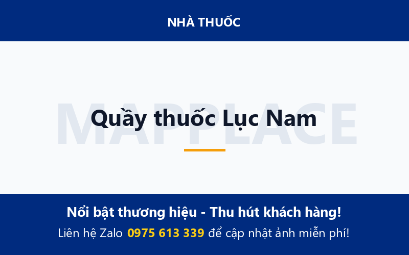 Quầy thuốc Lục Nam