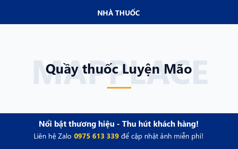 Quầy thuốc Luyện Mão