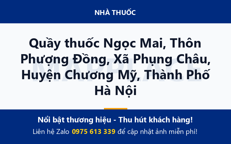 Quầy thuốc Ngọc Mai, Thôn Phượng Đồng, Xã Phụng Châu, Huyện Chương Mỹ, Thành Phố Hà Nội