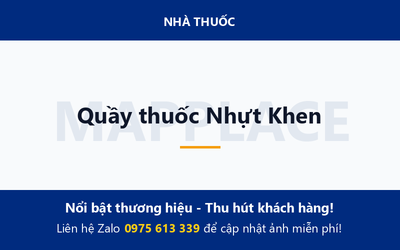 Quầy thuốc Nhựt Khen