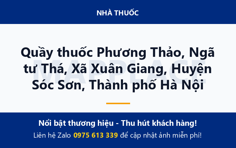 Quầy thuốc Phương Thảo, Ngã tư Thá, Xã Xuân Giang, Huyện Sóc Sơn, Thành phố Hà Nội