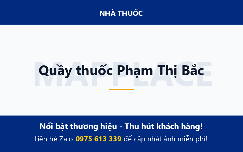 Quầy thuốc Phạm Thị Bắc