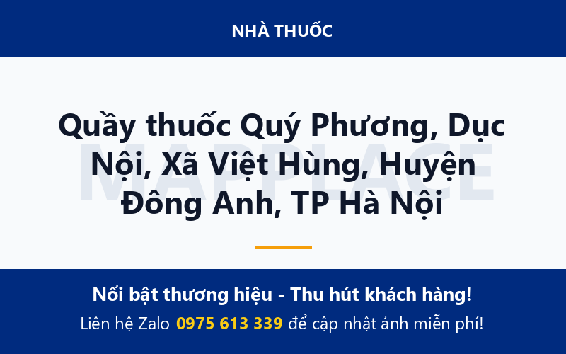 Quầy thuốc Quý Phương, Dục Nội, Xã Việt Hùng, Huyện Đông Anh, TP Hà Nội