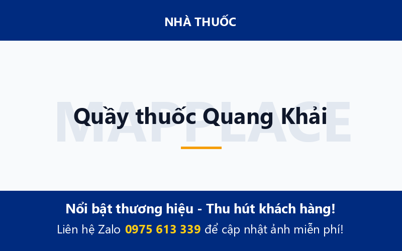Quầy thuốc Quang Khải