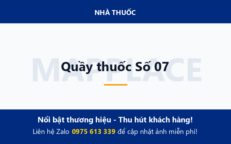 Quầy thuốc Số 07