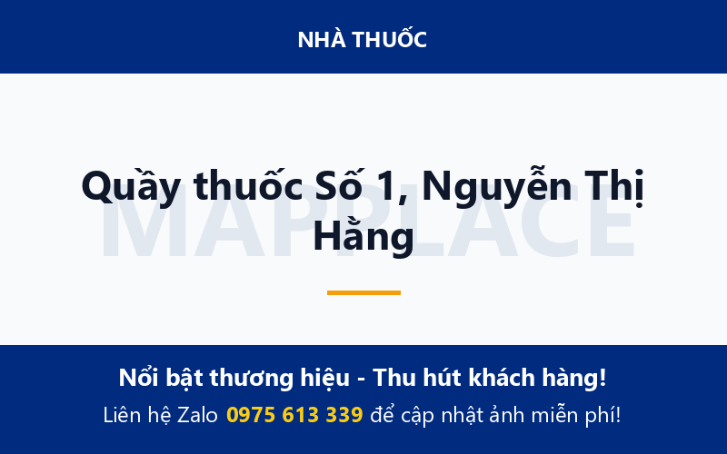 Quầy thuốc Số 1, Nguyễn Thị Hằng