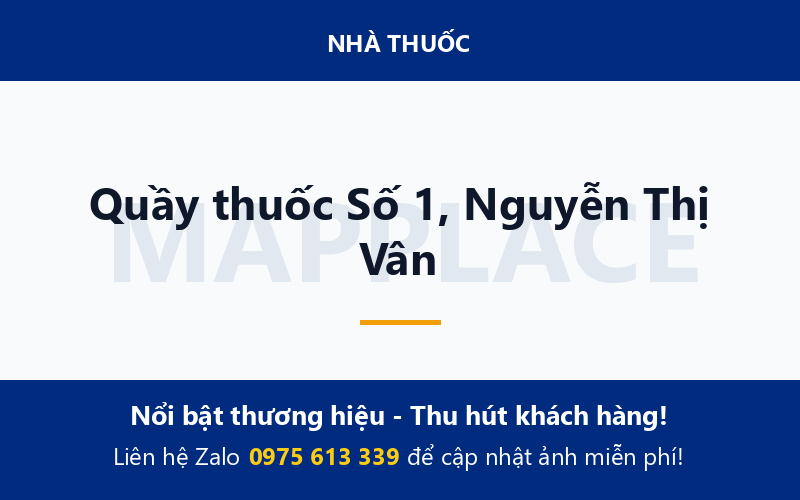 Quầy thuốc Số 1, Nguyễn Thị Vân