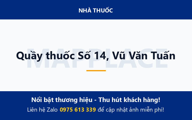 Quầy thuốc Số 14, Vũ Văn Tuấn