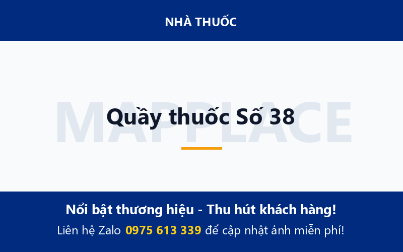 Quầy thuốc Số 38