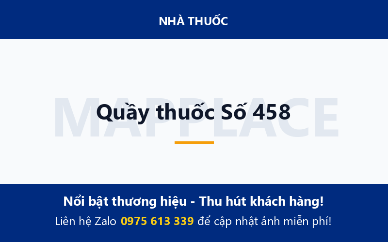 Quầy thuốc Số 458