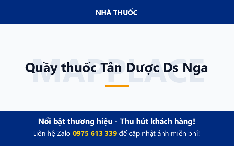 Quầy thuốc Tân Dược Ds Nga