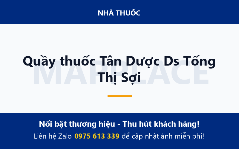 Quầy thuốc Tân Dược Ds Tống Thị Sợi
