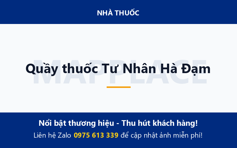 Quầy thuốc Tư Nhân Hà Đạm