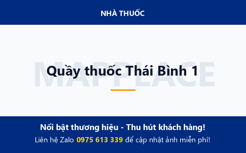 Quầy thuốc Thái Bình 1