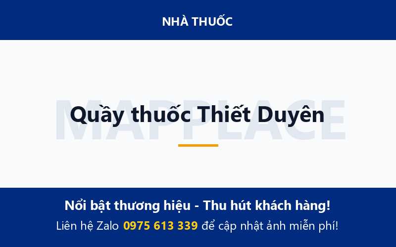 Quầy thuốc Thiết Duyên
