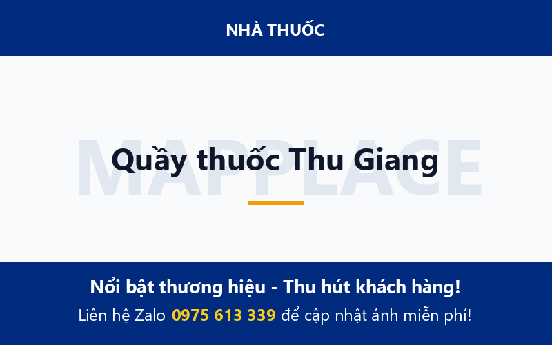Quầy thuốc Thu Giang