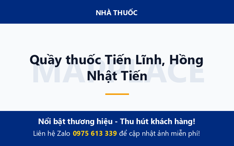 Quầy thuốc Tiến Lĩnh, Hồng Nhật Tiến
