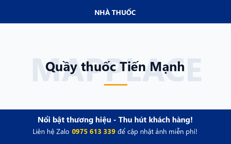 Quầy thuốc Tiến Mạnh