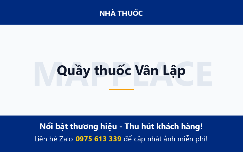 Quầy thuốc Vân Lập