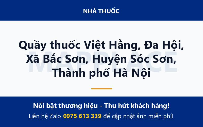 Quầy thuốc Việt Hằng, Đa Hội, Xã Bắc Sơn, Huyện Sóc Sơn, Thành phố Hà Nội