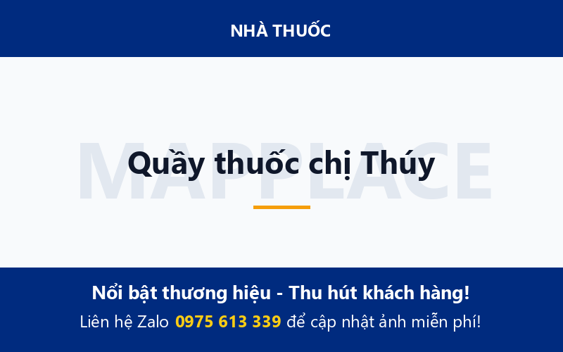 Quầy thuốc chị Thúy