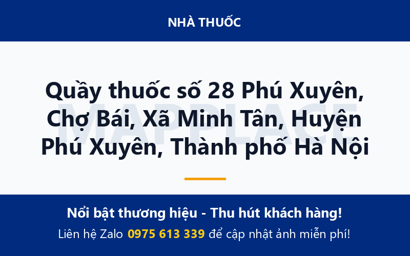 Quầy thuốc số 28 Phú Xuyên, Chợ Bái, Xã Minh Tân, Huyện Phú Xuyên, Thành phố Hà Nội