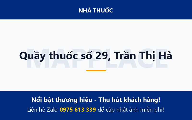 Quầy thuốc số 29, Trần Thị Hà