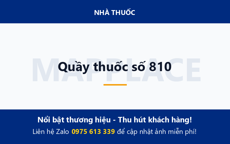 Quầy thuốc số 810