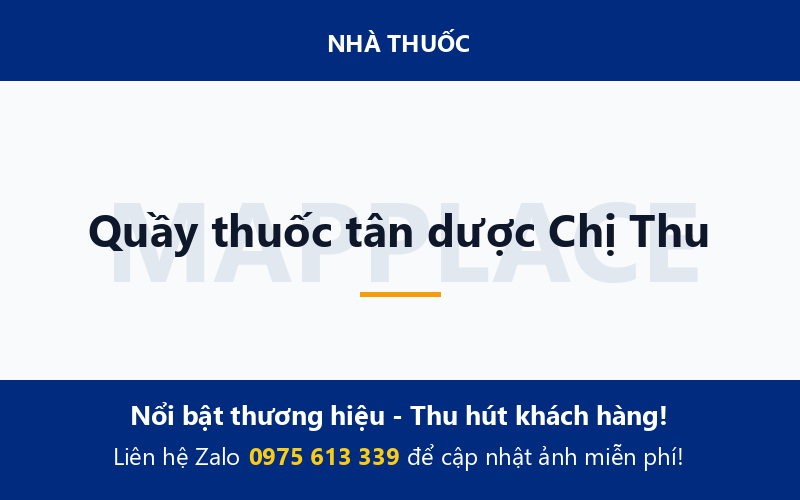 Quầy thuốc tân dược Chị Thu