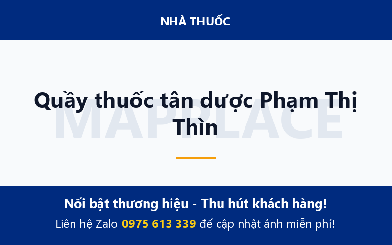 Quầy thuốc tân dược Phạm Thị Thìn