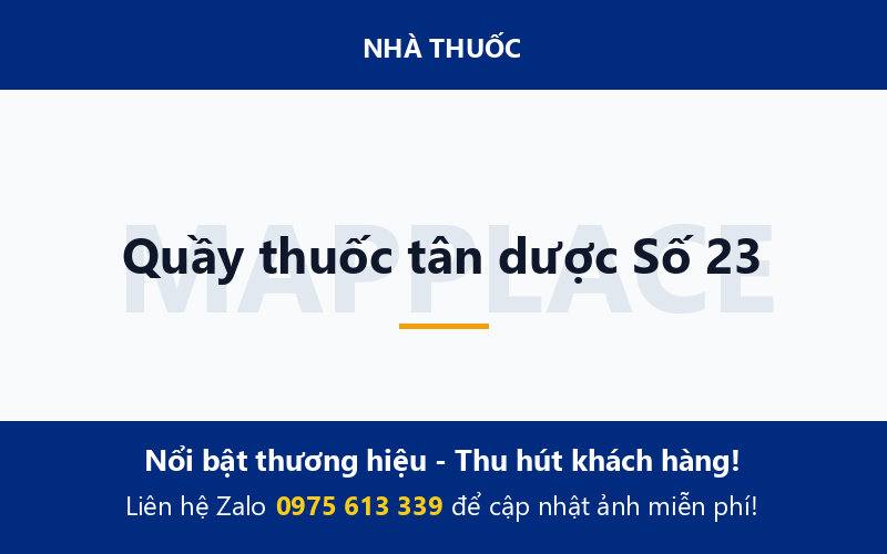 Quầy thuốc tân dược Số 23