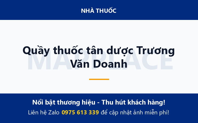 Quầy thuốc tân dược Trương Văn Doanh