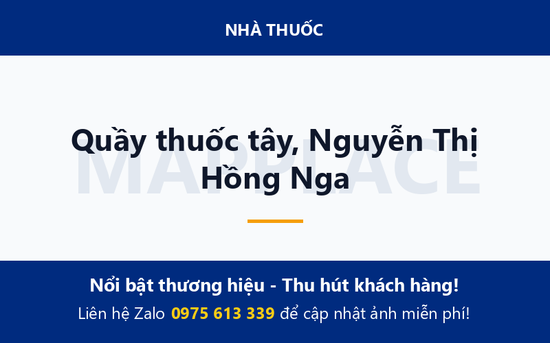 Quầy thuốc tây, Nguyễn Thị Hồng Nga