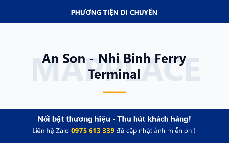 An Son - Nhi Binh Ferry Terminal