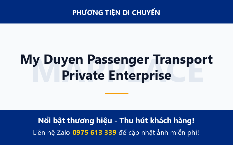 My Duyen Passenger Transport Private Enterprise