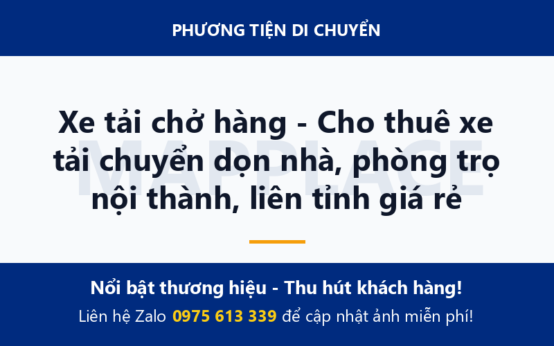Xe tải chở hàng - Cho thuê xe tải chuyển dọn nhà, phòng trọ nội thành, liên tỉnh giá rẻ