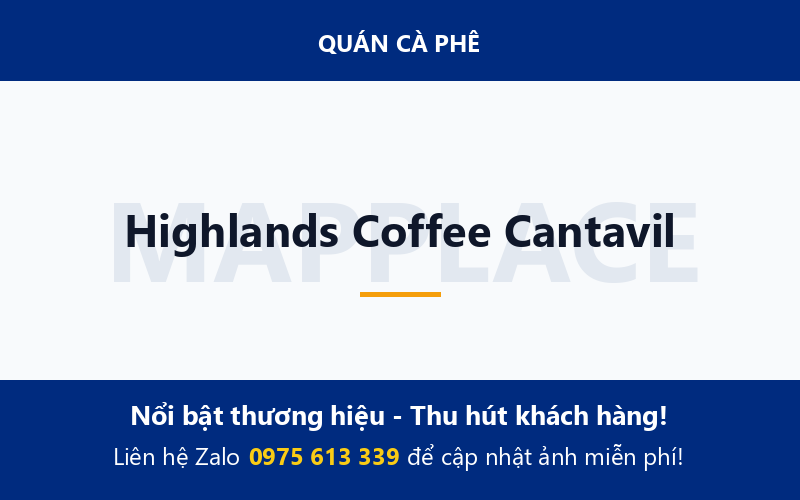 Highlands Coffee Cantavil