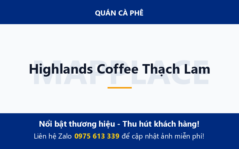 Highlands Coffee Thạch Lam