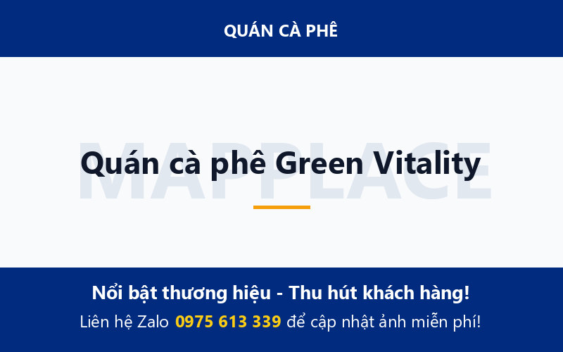 Quán cà phê Green Vitality