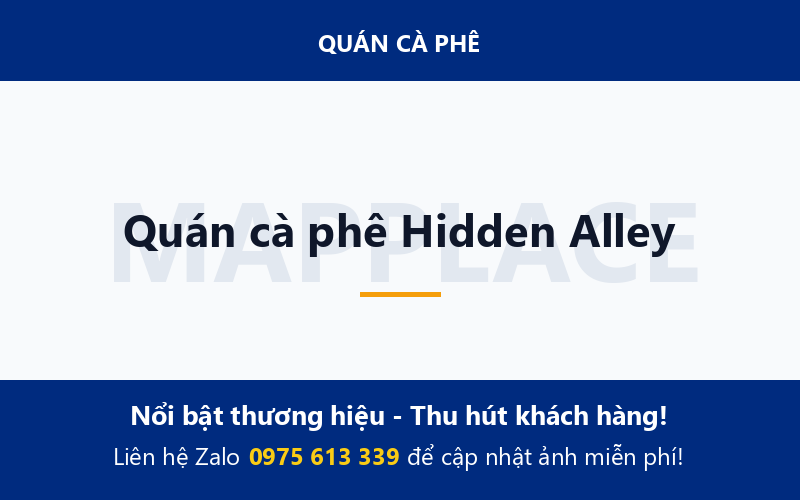 Quán cà phê Hidden Alley