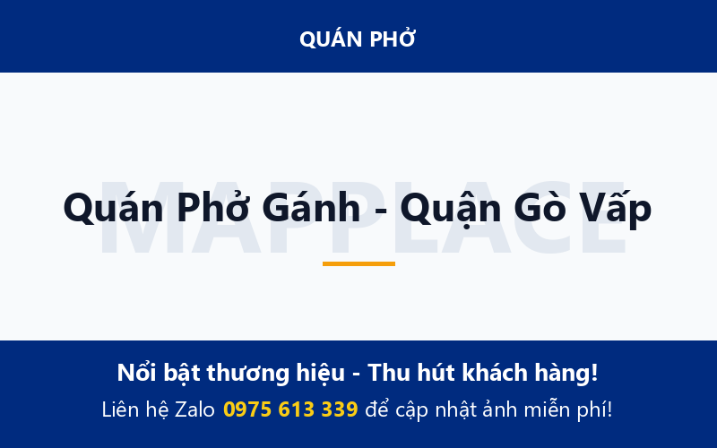 Quán Phở Gánh - Quận Gò Vấp
