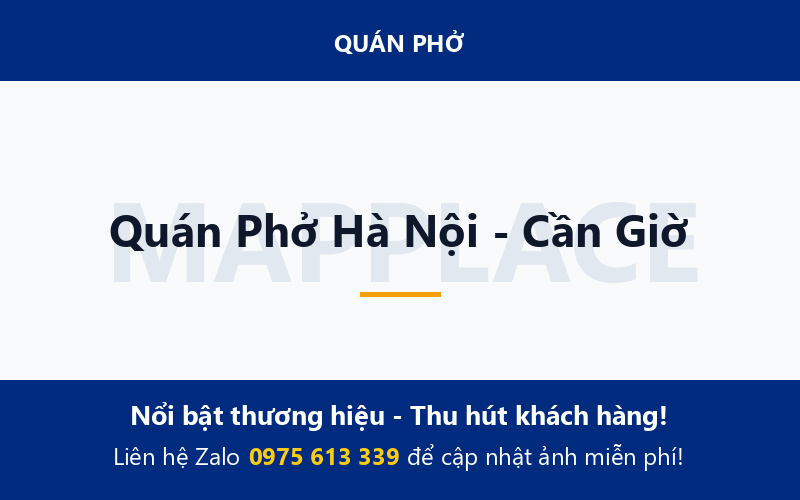 Quán Phở Hà Nội - Cần Giờ