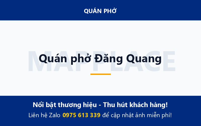 Quán phở Đăng Quang