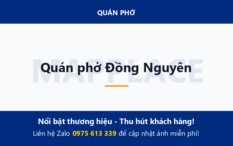 Quán phở Đồng Nguyên